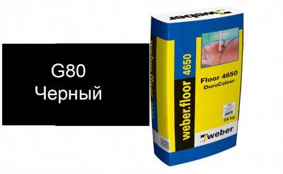 Цветной наливной пол weber.vetonit 4650 G80, антрацитовый, 20 кг