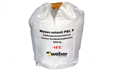 Бетон для заделки вертикальных швов weber.vetonit PSL P зимний, 1000 кг