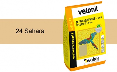 Затирка для швов weber.vetonit Deco 24 Sahara, 2 кг