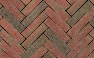 Клинкерная тротуарная брусчатка ручной формовки Penter Ravenna rood-bruin gereduceerd, 200х65х85 мм