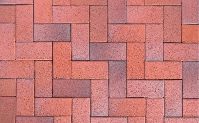 Клинкерная тротуарная брусчатка ригельная ABC Eisenschmelz-bunt-geflammt, 200х78х52 мм