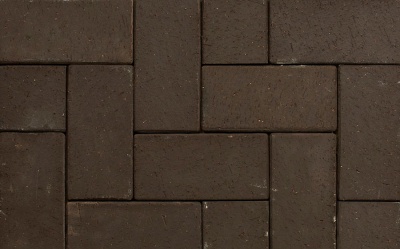 Тротуарная клинкерная брусчатка ABC Schieferschwarz, 200х100х45 мм