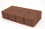 Клинкерная тротуарная брусчатка Lode Brunis коричневая гладкая, 60*60*62 мм