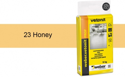 Затирка для швов weber.vetonit Deco 23 Honey, 15 кг