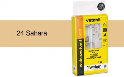 Затирка для швов weber.vetonit Deco 24 Sahara, 15 кг
