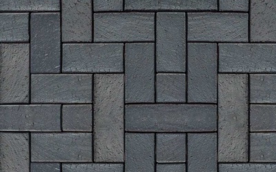 Клинкерная тротуарная брусчатка ABC Berlin blau-anthrazit, 200х100х52 мм