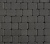 Плитка тротуарная ВЫБОР Классико 1КО.6, гладкая, серый (в комплекте 2 камня)