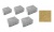 Плитка тротуарная ВЫБОР Антик 3А.6, Гранит желтый (в комплекте 5 камней)
