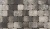 Плитка тротуарная ВЫБОР Классико 1КО.6 M, Листопад Антрацит черно-белый гранит (в комплекте 2 камня)