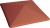 Клинкерный заборный оголовок KING KLINKER Рубиновый красный (01), 445*445*90 мм
