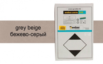 Затирка для швов weber.xerm 848 grey-beige, 4 кг
