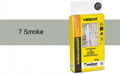 Затирка для швов weber.vetonit Deco 7 Smoke, 15 кг