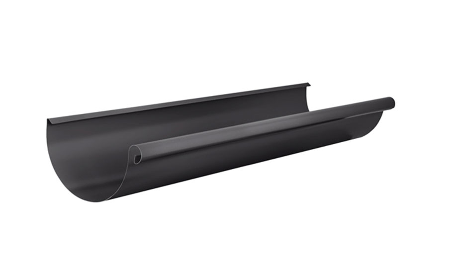 Желоб водосточный AQUASYSTEM PURAL MATT серый RR23, D 125 мм, L 3 м