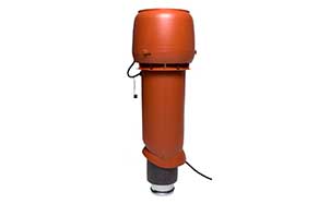 Вентилятор VILPE Е190Р/125/700 с шумопоглотителем кирпичный