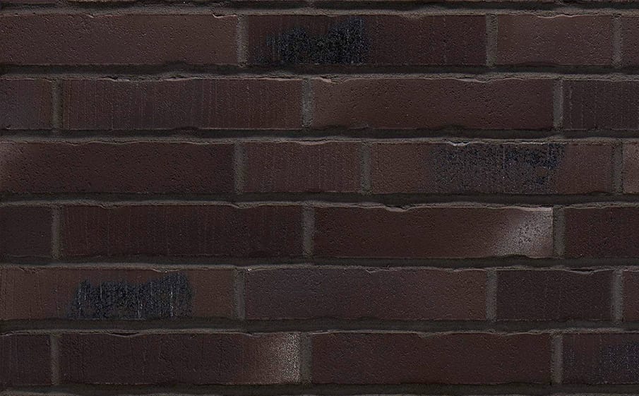 Клинкерная фасадная плитка Stroher Handstrich 394 schwarzkreide шероховатая, 240*52*14 мм
