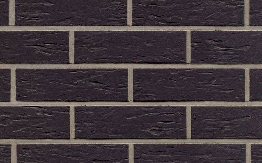 Фасадная плитка ручной формовки Feldhaus Klinker R740 Classic anthracit senso, 240*71*14 мм
