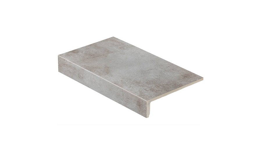 Клинкерная ступень прямоугольная Stroeher Keraplatte Aera T 705 beton, 294*175*52*10 мм