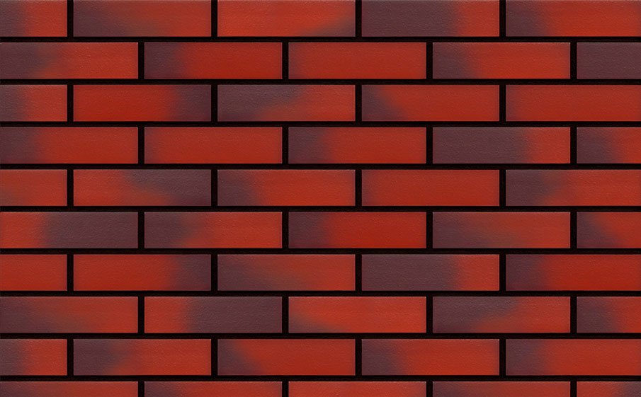 Клинкерная фасадная плитка KING KLINKER Dream House Дикое вино (04) гладкая WDF, 215*65*14 мм