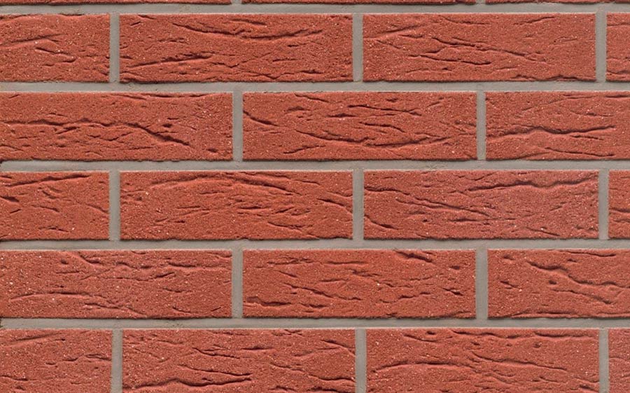Фасадная плитка ручной формовки Feldhaus Klinker R435 Classic carmesi mana, 240*71*14 мм