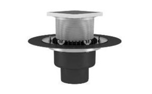Кровельная воронка TERMOCLIP тип ВФО-ТД2 обогреваемая с обжимным фланцем, 160*175 мм