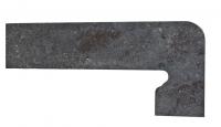 Плинтус для ступеней Exagres Metalica 326 Basalt, правый 395x175 мм