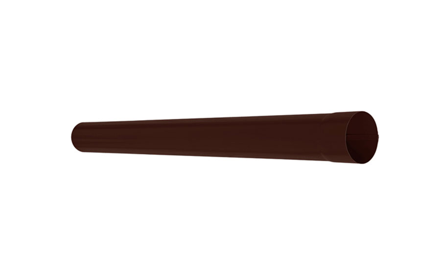 Труба водосточная AQUASYSTEM PURALL MATT коричневый RAL 8017, D 100 мм, L 3 м