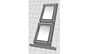 Оклад VELUX EDW 2000 + гидро- и теплоизоляция VELUX BDX 2000 (комплект), 1140*1400 мм