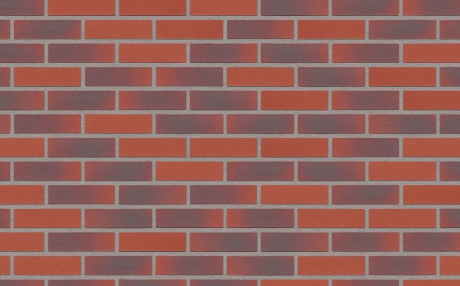 Клинкерная фасадная плитка Feldhaus Klinker R356 Classic carmesi antic liso, 240*52*9 мм