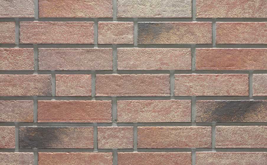 Клинкерная фасадная плитка Stroher Zeitlos 357 backstein рельефная, 400*35*14 мм