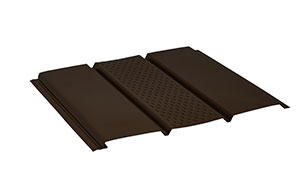 Софит с центральной перфорацией AQUASYSTEM PURAL коричневый (RR 32), 2,4*0,303 м