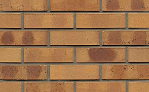 Кирпич клинкерный пустотелый Muhr 06K Hellbraun-bunt Kohle гладкий, 210*100*50 мм