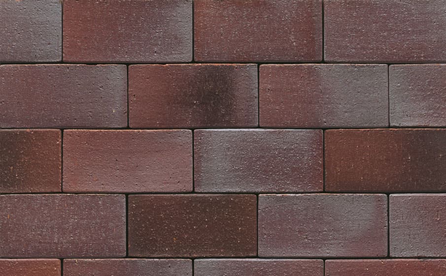Тротуарная клинкерная брусчатка Muhr №10 Violettblau geflammt, 240*118*52 мм