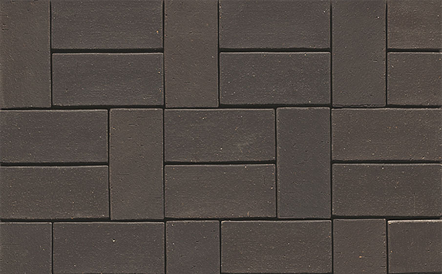 Тротуарная клинкерная брусчатка Muhr №05 Eisenschmelz Schwarzbraun, 220*105*65 мм