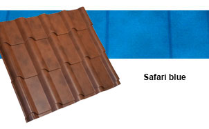 Металлочерепица Grand Line Kamea Safari blue