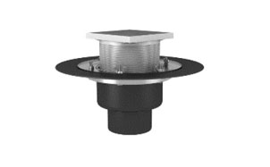 Кровельная воронка TERMOCLIP тип ВФО-ТО обогреваемая с обжимным фланцем, 90*450 мм