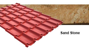 Металлочерепица Grand Line Classic Print камень песчанник