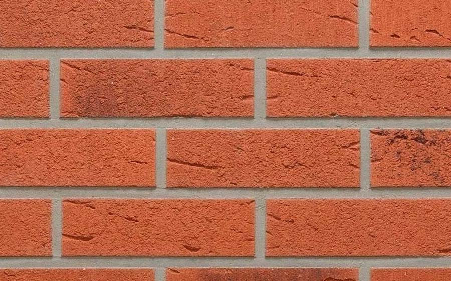 Клинкерная фасадная плитка Feldhaus Klinker R488 Classic terreno rustico carbo, 240*52*9 мм