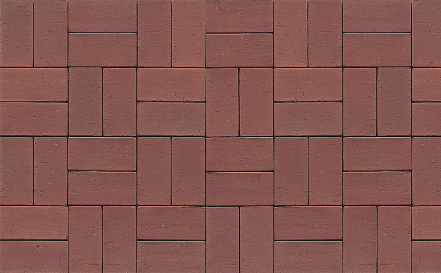 Тротуарная клинкерная брусчатка Muhr №03 Naturrot, 200*100*65 мм