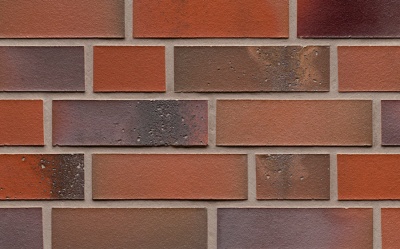 Клинкерная фасадная плитка Feldhaus Klinker R580 Salina carmesi colori, 240*52*14 мм