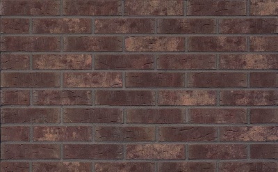 Клинкерная фасадная плитка KING KLINKER Old Castle Brazilian coffee (HF25) под старину WDF, 215*65*14 мм