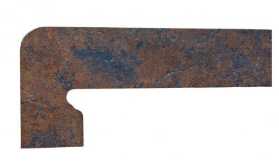 Плинтус для ступеней Exagres Metalica 327 Cherry, левый 395x175 мм