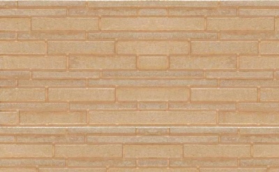 Клинкерная фасадная плитка Stroher Zeitlos 355 sandschmelz рельефная NF14, 240*71*14 мм