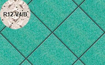 Плитка напольная для промышленных помещений Stroeher Secuton ТS50 mint (R12-V4/B), 196*196*10 мм