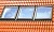 Комплект из 3-х окладов (бок о бок) для профилированной кровли VELUX EWK 0031, 780*1400 мм