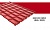 Металлочерепица Grand Line Classic Velur 20 RAL 3005 красное вино