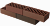 Кирпич лицевой керамический BRAER ,баварская кладка бордо, 250*120*65 мм