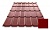 Металлочерепица Ruukki Decorrey, цвет RR29 красный