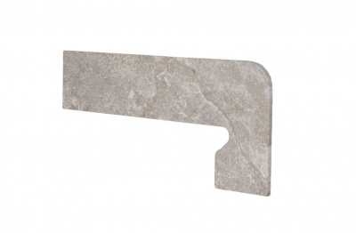 Плинтус для ступеней Exagres Petra 358 Gris, правый 395x175 мм