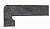Плинтус для ступеней Exagres Metalica 326 Basalt, левый 395x175 мм