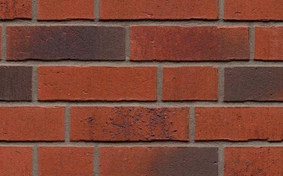 Клинкерная фасадная плитка Feldhaus Klinker R754 Vascu carmesi carbo, 240*52*14 мм